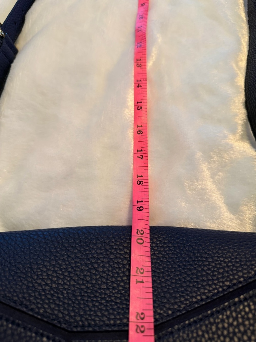 kate spade pebbled navy leather crossbody with bow detail - Picture 15 of 16